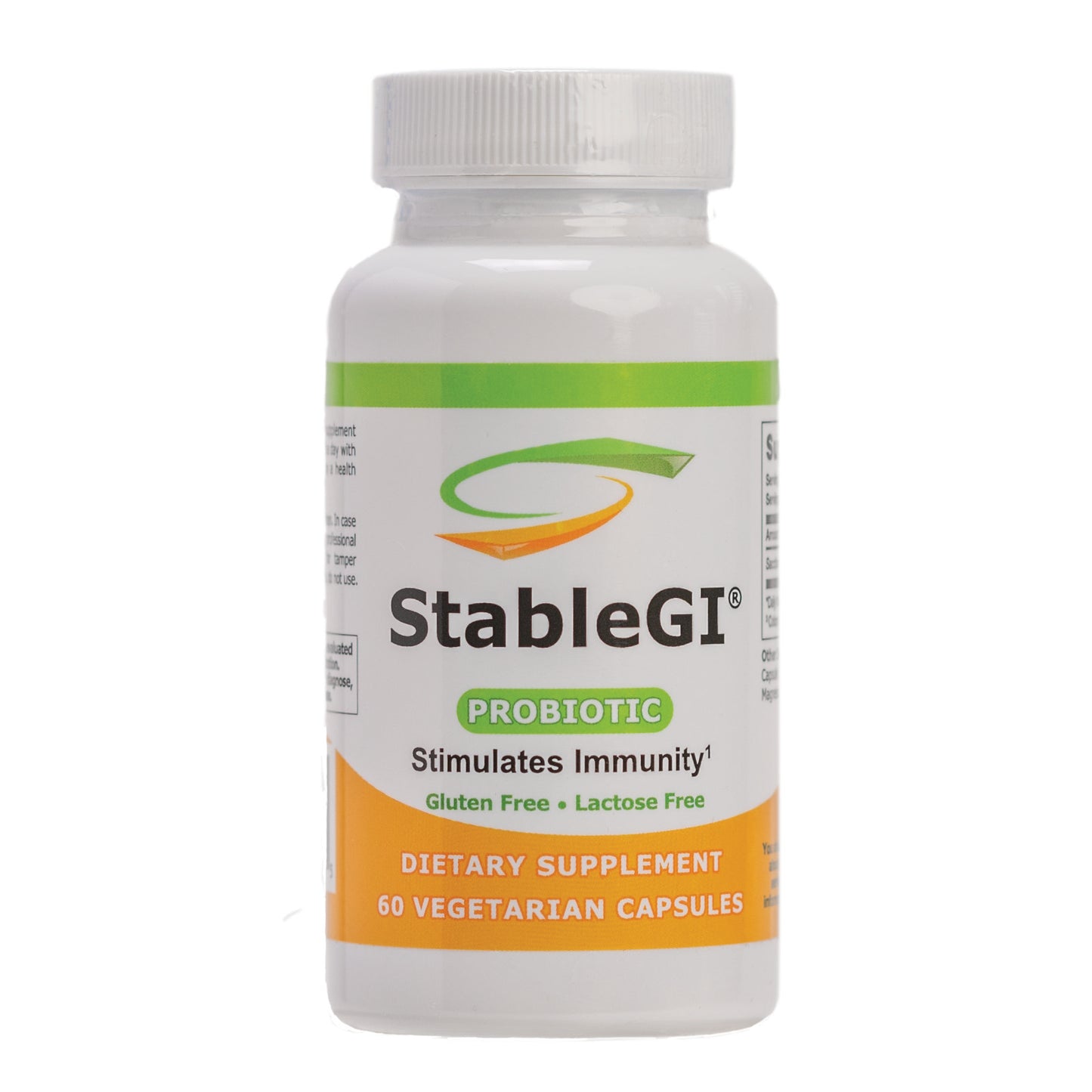 StableGI The Proven Probiotic-Lactose & Gluten Free Vegetarian capsules-Free Shipping