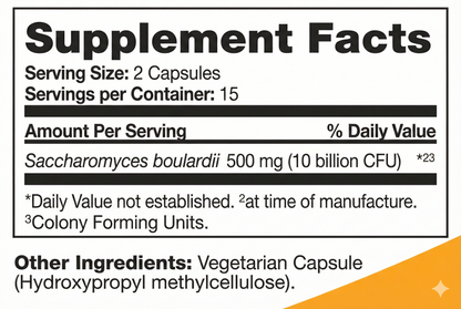 StableGI® Proven Probiotic | Lactose & Gluten Free | 30 Vegetarian Capsules