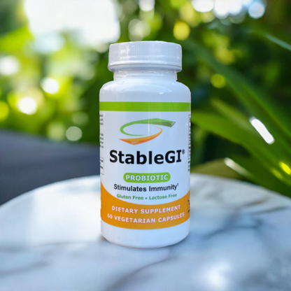 StableGI Probiotic 60 Vegetarian Capsules - Lactose & Gluten Free Supplement.