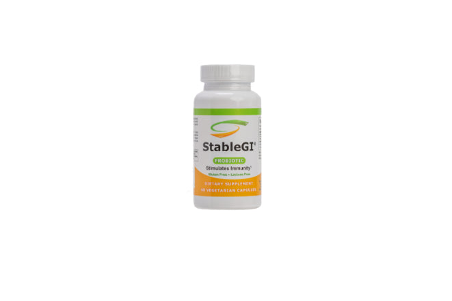 StableGI The Proven Probiotic-Lactose & Gluten Free Vegetarian 60 capsules-Free Shipping